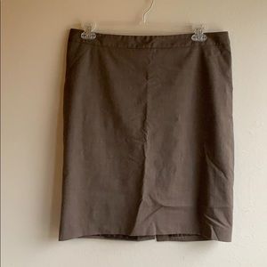 Brown Ann Taylor pencil skirt
